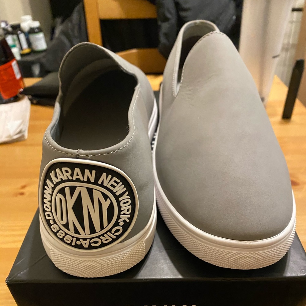 Women’s DKNY suede nubuck slip on sneaker